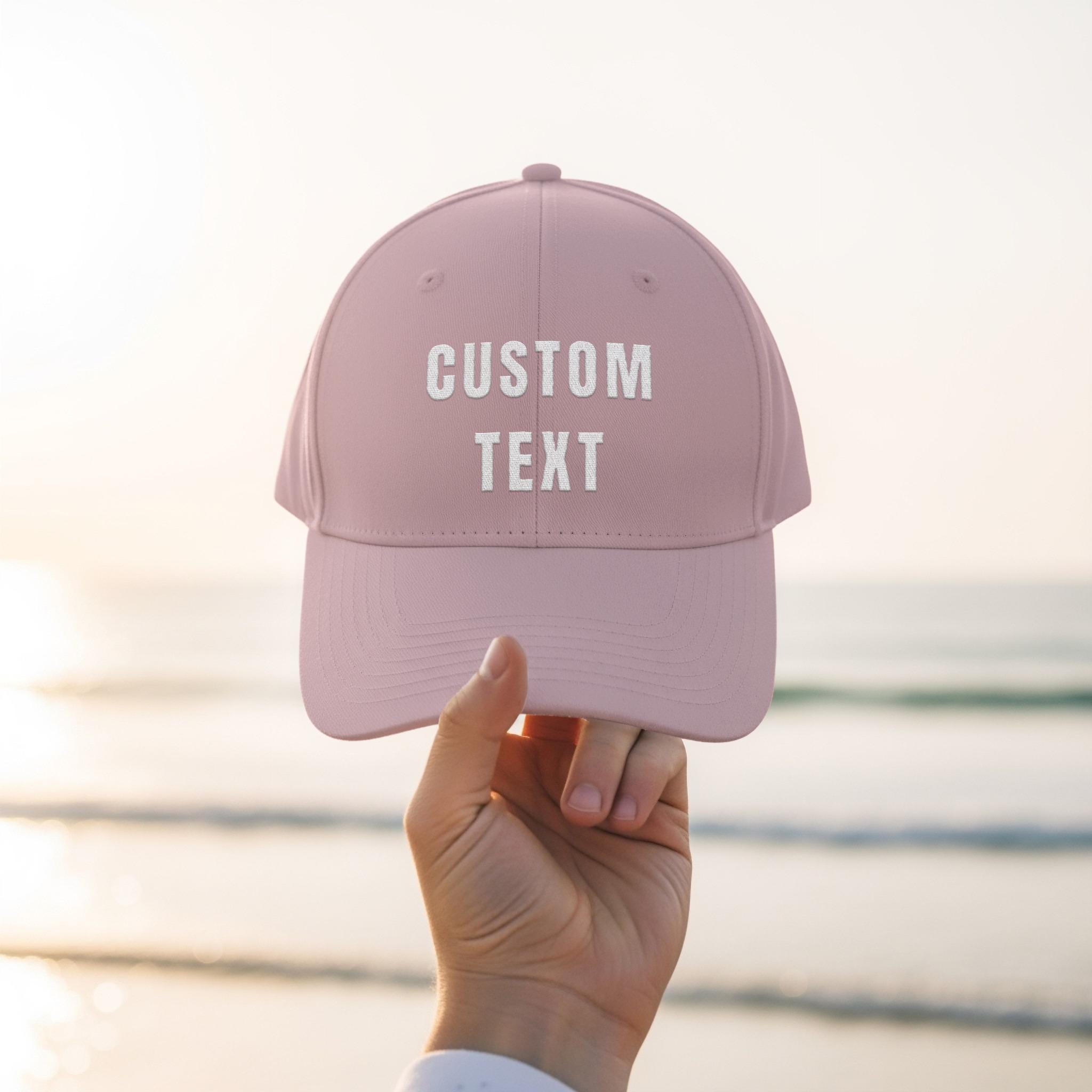 AMERI MESSAGE PRINT TEEとEMBROIDERY CAP Personalized Embroidered Dad Hat, Custom Dad Hat