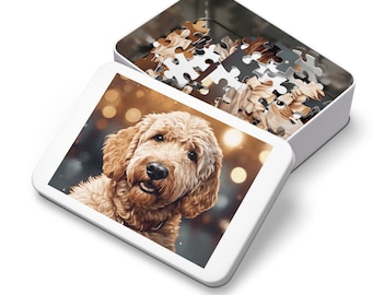 Goldendoodle Jigsaw Puzzle, Family Fun Activity (30-1000 Piece)
