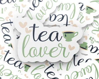 TEA LOVER Cute STICKERS Perfect For Personalizing Laptops, Planners, Notebooks, And More - Tea Enthusiasts Gift Vinyl Teacup Decals