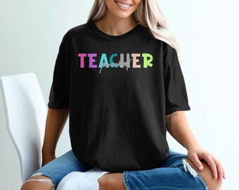 Preschool Teacher T-Shirts, Cute Teacher Sweatshirts, Colorful Teacher Appreciations, Teacher's day gifts, Unique Design