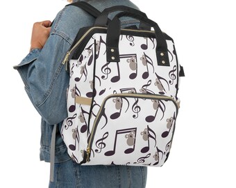 Music Koala Diaper Bag Backpack Gift for Mom, Diaper Backpack for Baby Boy and Girl, Baby Shower Gift, New Mom Gift, Newborn Gift Bag