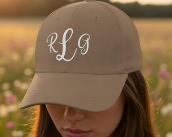 Custom Initials Embroidered Unisex Classic Dad Hat, Monogram Hat, Personalized Hat, Custom Hat, Initial Cap, Letter Hat, Trendy Wedding Gift