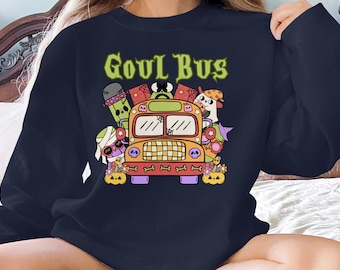 Ghoul Bus Halloween T-Shirt, Spooky Graphic Tee