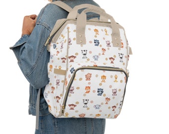 Baby Animal Diaper Bag Backpack Gift for Mom, Diaper Backpack for Baby Boy and Girl, Baby Shower Gift, New Mom Gift, Newborn Gift Bag