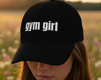 Gym Girl Embroidered Dad Cap, Workout Hat, Fitness Gift, Gym Lover Gift, Unisex Hat, Embroidered Cap, Gym Hat, Dad Hat, Sports Cap