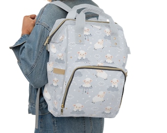 Sheep Diaper Bag Backpack Gift for Mom, Diaper Backpack for Baby Boy and Girl, Baby Shower Gift, New Mom Gift, Newborn Gift Bag