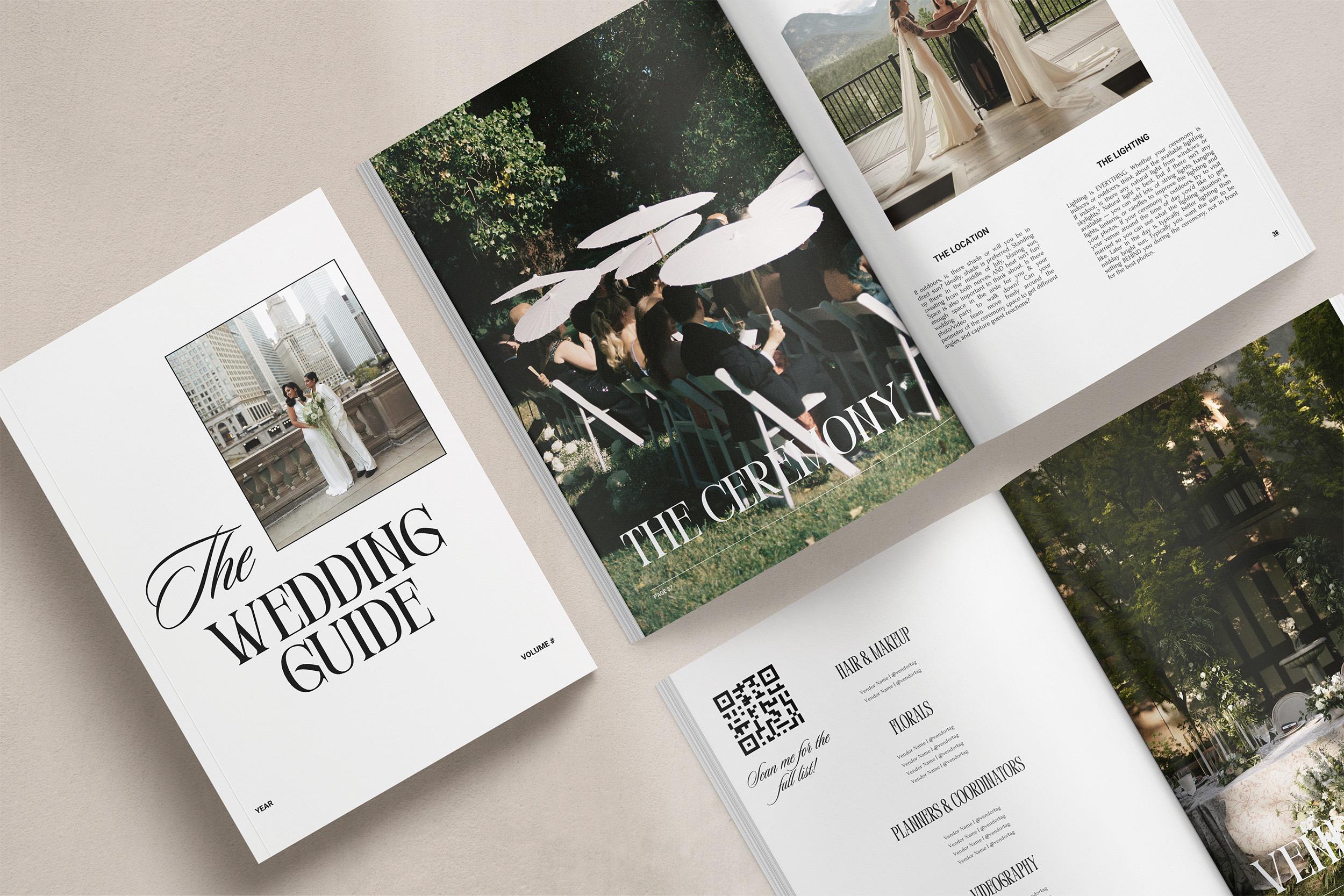 Wedding Guide Template For Photographers | 62 Pages | Canva Editable