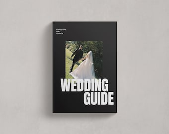 Bold Wedding Guide Template For Photographers | 62 Pages | Canva Editable | Template for Photographers | Bold Branding