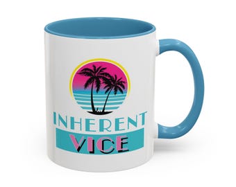 Inherent Vice-koffiemok, kleuropties, kantoortheemok, cadeau collega, conservatoren, collectiebeheerders, voorbereiders, conservatiegeeks