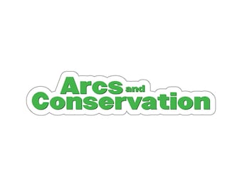 Sticker! Arcs & Conservation, Parks and Rec, archives and conservation crossover, fan art, treat yo self, office decoration, preservation