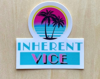 Sticker! Inherent Vice, conservation, art conservator, agent of deterioration, Miami Vice