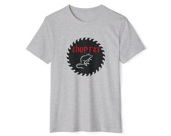 Shop Rat uniseks gerecycled biologisch T-shirt, Parks & Rec, Mouse Rat, Andy Dwyer, bandshirt, voorheen bekend als Scarecrow Boat, Shop Class