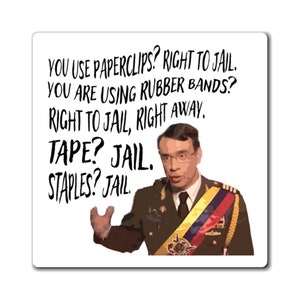 Magnet! Right to Jail for Archivists, You use paperclips, You use a rubber band, Tape, Staples, Parks and Recreation, conservation