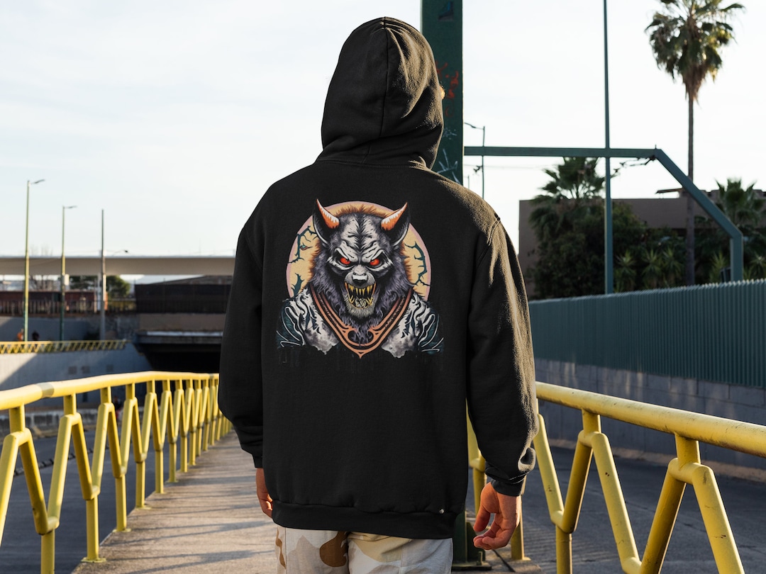 Werewolf Men's Hoodie Werewolf Hoodie Werewolf Etsy