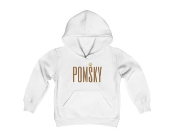 POMSKY Neutral Youth Heavy Blend Hooded Sweatshirt