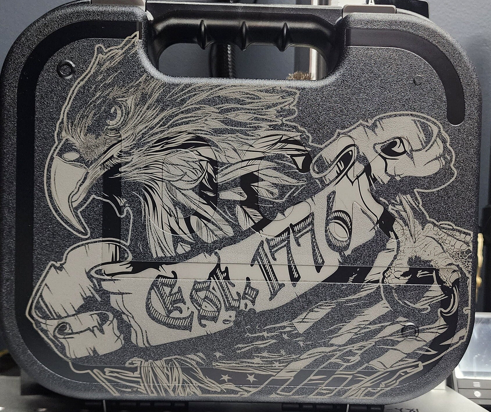 1776 eagle Glock case laser engraving file SVG