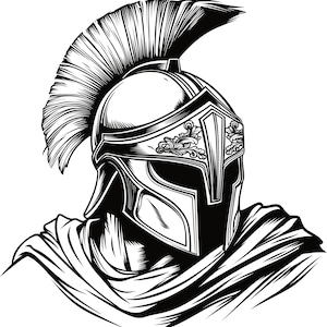 Detailed Spartan image and vector