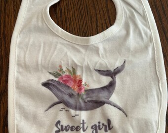 girls baby bib