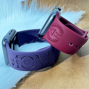 Custom silicone apple shop watch bands