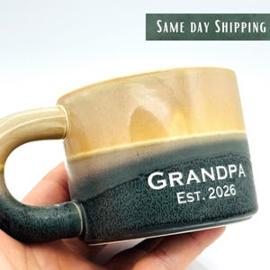 Deep Engraved Ceramic Coffee Mug, Personalized Gift (12 FL OZ)