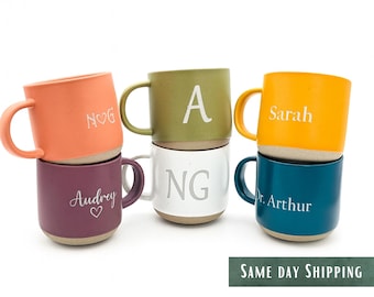 Deep Engraved • Custom Coffee Mug • Personalized Mug • Corporate, Employee Gift • 12.8 FL • Christmas Gifts