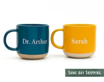 Custom Name Coffee Mug • Personalized Mugs • Client and Employee Gifts • 12.8 FL • Christmas Gifts