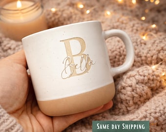 Personalized Initial Mug • Couple Gift • Custom Coffee Mug • 12 FL OZ • Christmas Gifts