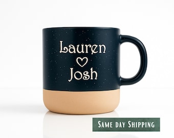 Deep Engraved, Custom Ceramic Coffee Mug, Christmas Gifts, Employee Personalized Gift, 12 FL OZ