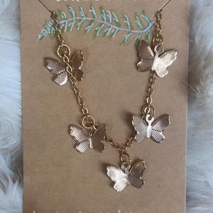golden butterfly necklace