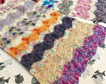 Christmas Advent Crochet Shawl Pattern Tutorial PDF