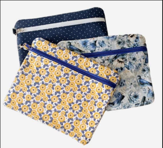 Large Zippered Pouch for holding projects, laptops, school supplies and more