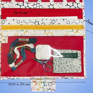 Versatile Needlework Portfolio Project Keeper - Floss Storage, Zippered ...