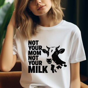 Not Your Mom Not Your Milk Cotton Tote Bag – veganveins