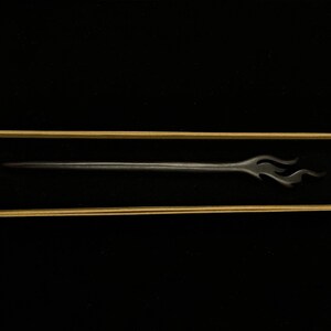 Fire || Wood Hair Pin Handmade Wooden Handcrafted Natural Hair Accessory Eco-Friendly Hair Fork Sustainable Artisan Hair Stick