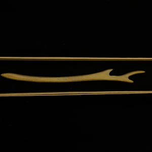 Antler || Wood Hair Pin Handmade Wooden Hair Pin Handcrafted Natural Hair Accessory Eco-Friendly Hair Fork Sustainable Artisan Hair Stick