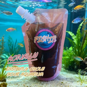 FISHIT! Live Bacteria Instant Aquarium Cycle Pouch Safe & Easy
