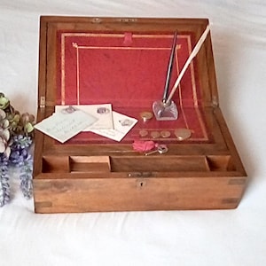 Antique Writing Slope with Secret Drawers