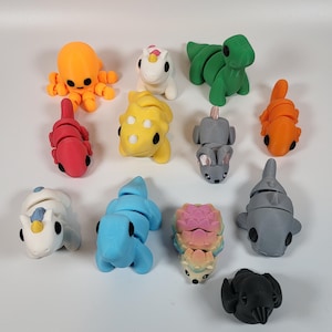3D Printed Articulated Fidget Toy | 3D Printed | Mini Animals | Gifts ...
