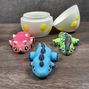 Dinosaurs with Optional Egg | 3D Printed | Articulated | Fidget Toy | Sensory Toy | Gift Idea