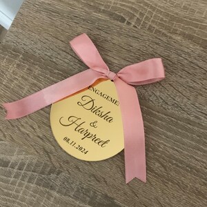 15 Stück personalisierte Tags für Gäste in loser Schüttung, Hochzeitsgeschenke, Hochzeitsgeschenke, Verlobungsgeschenke, danke Gefälligkeiten, Verlobungsgeschenke, Taufe