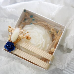 Candela regalo margherita, bomboniere con candele, bomboniere con candele per gli ospiti, regalo di fidanzamento, personalizzato, regalo di ringraziamento, regalo di candela per matrimonio, bomboniere per battesimo