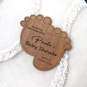 Bomboniere per baby shower per gli ospiti all'ingrosso - Bomboniere magnetiche per baby shower - Bomboniere in legno personalizzate - Magnete - Regalo in legno - Bomboniere personalizzate