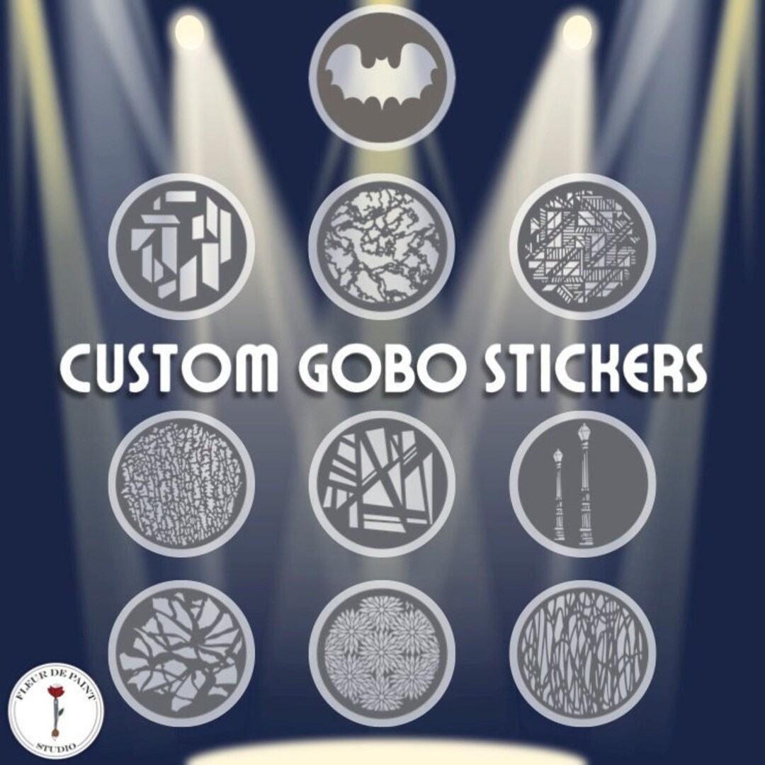 Custom Stickers - Gobo Inspired - Lighting Design - Theatre - Musicals ...