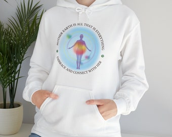 Mother Earth Hoodie, Aura Hoodie, Nature Hoodie, Aesthetic Hoodie, Positive Apparel, Nature Hoodie, Unisex Heavy Blend™ Hooded Sweatshirt