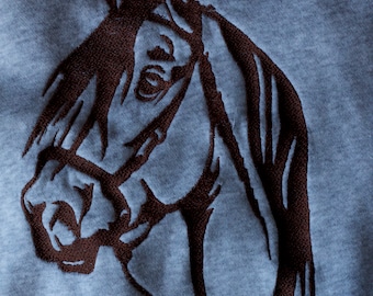 Haftowana bluza z poliestru i bawełny z koniem, Kurtka haftowana maszynowo, Bluza z haftowanym wzorem, Pliki do haftu Odzież