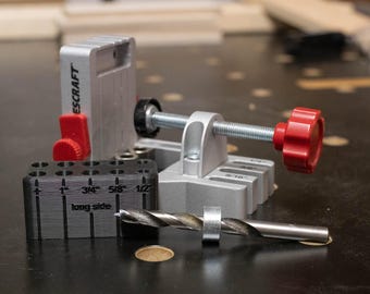 Drill Bit Depth Setup Block for Doweling