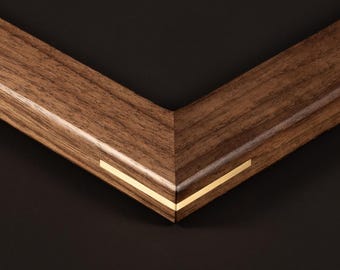 Walnut Frame with Brass Splines | Picture | Diploma | Artwork