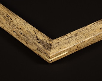 Spalted Tamarind Frame with Brass Splines | Picture | Diploma | Artwork