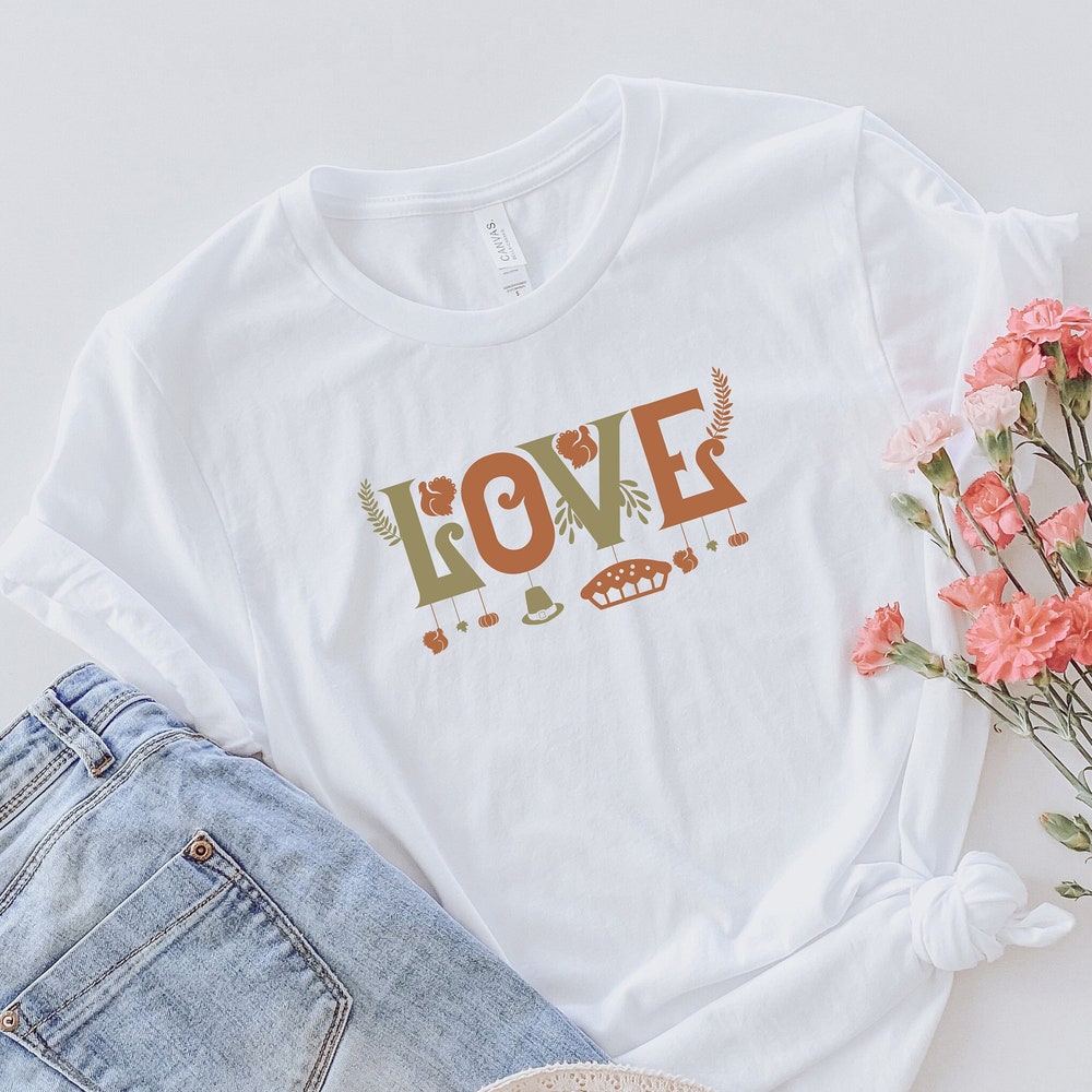 New Fashion Love Fall Shirt, Hello Fall Shirt, Cute Fall Shirt, Pumpkin Shirt, Thanksgiving Shirt, Autumn Shirt, Pumpkin Shirt, Cute Fall Shirt