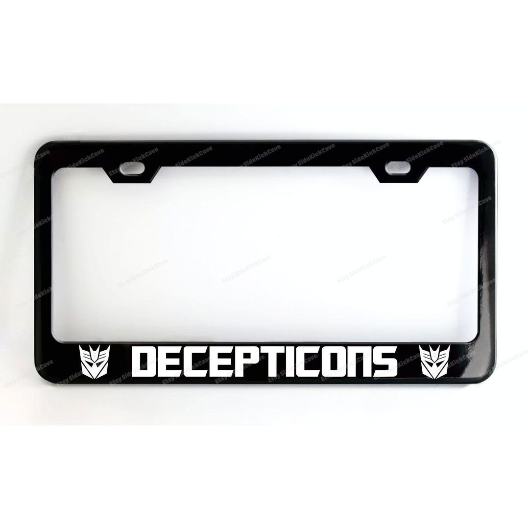 thumbnail image 2 of Transformers Autobots License Plate Frame Screw Cap Set – Chrome Stainless Steel Bolt Covers 2 of 4